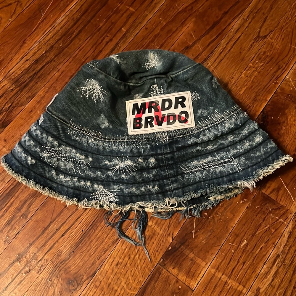 Who decides war x evisu denim bucket hat